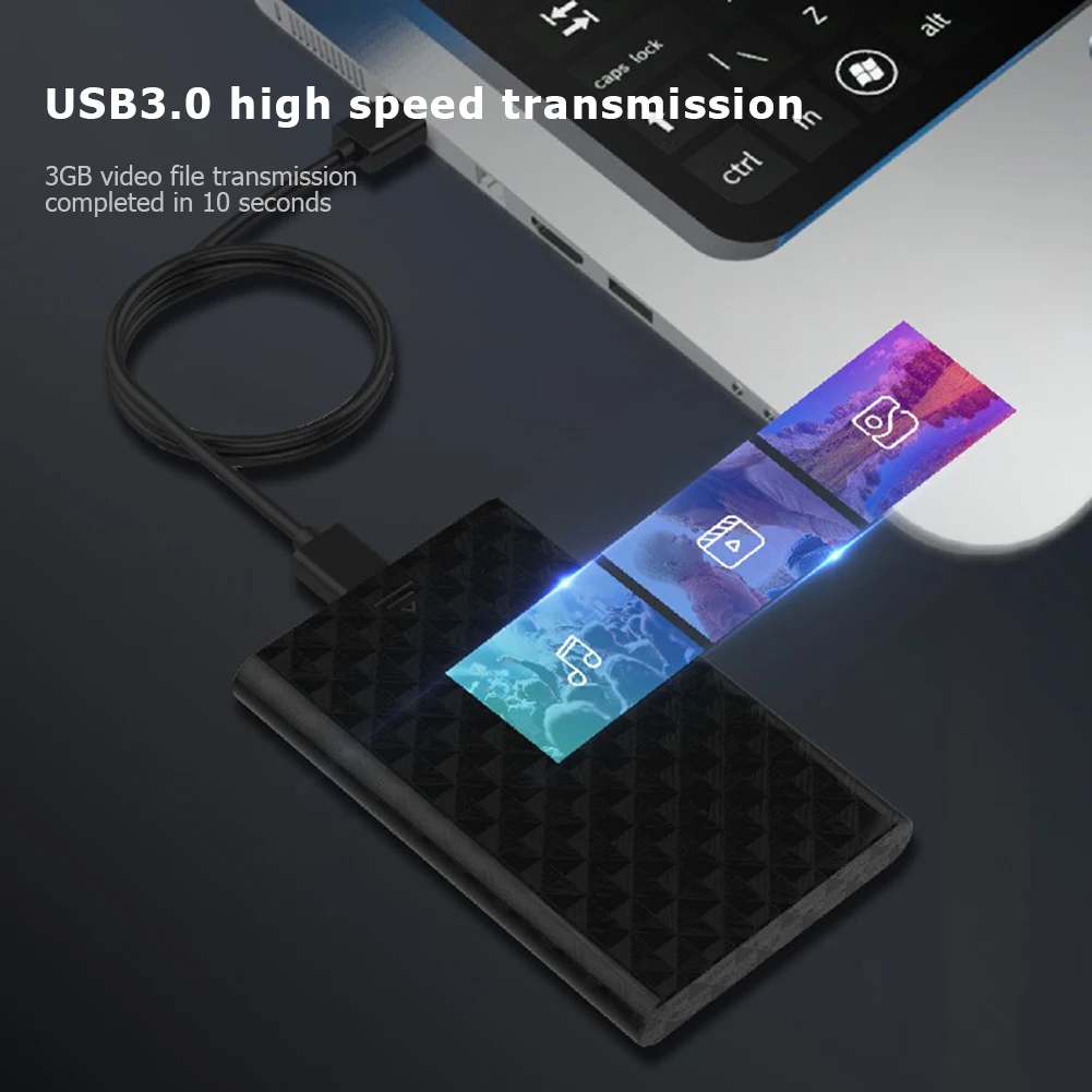 Lenovo S-02 2 5 дюймов HDD SSD корпус USB 3 0 на SATA адаптер Гбит/с жесткий диск Поддержка 6 ТБ
