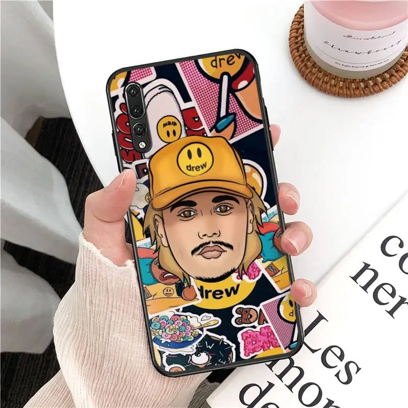 

Luxury brand Drew House Justin Bieber Phone Case For Huawei Mate 30 Pro P20 P30 P40 pro lite Y7 Y6 2019 8X 8A 10 20lite 10i