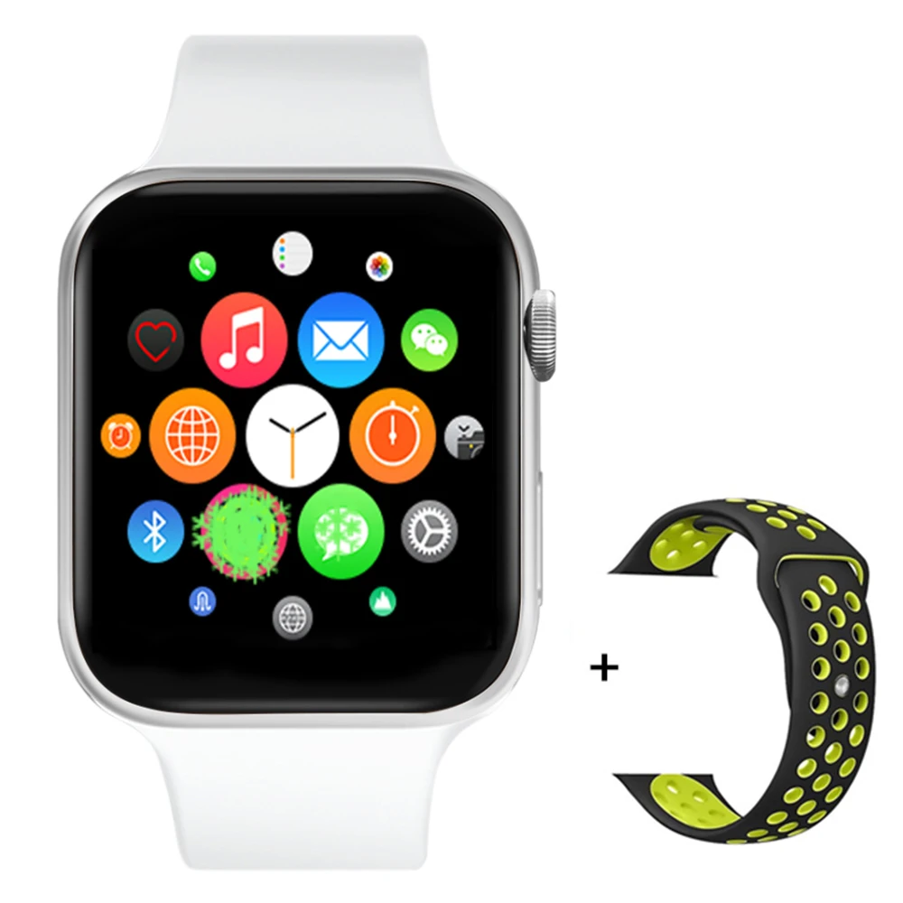 White add strap IWO 11 умные часы серии 5 1:1 44 мм gps Bluetooth Беспроводная зарядка спортивные фитнес-трекер умные часы для Apple Watch iPhone - Color: White add strap