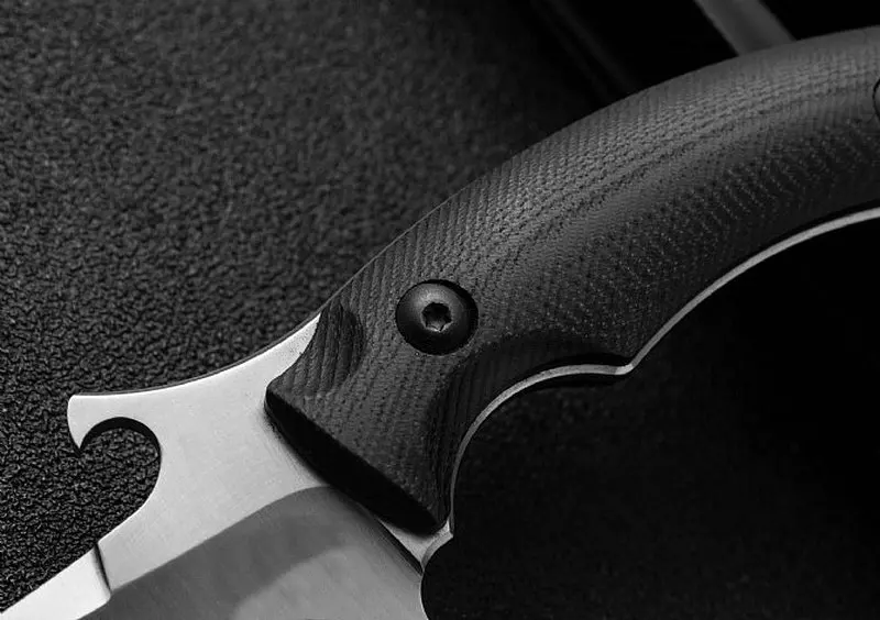 Охотничий нож из искусственной кожи Trskt Ручка G10 с K Kydex D2 сатиновое/каменное