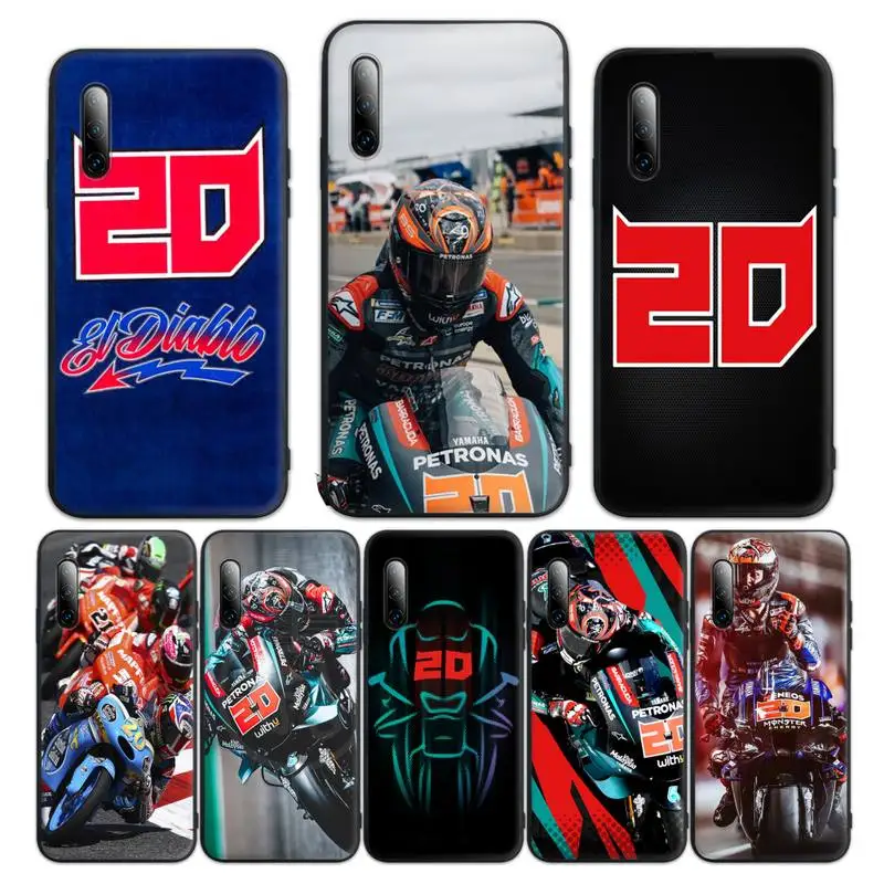 

Moto NO.20 Fabio Quartararo Phone Case for Huawei p10 p20 p30 p40 p40pro p20lite p30pro p9lite2016 coque Fundas
