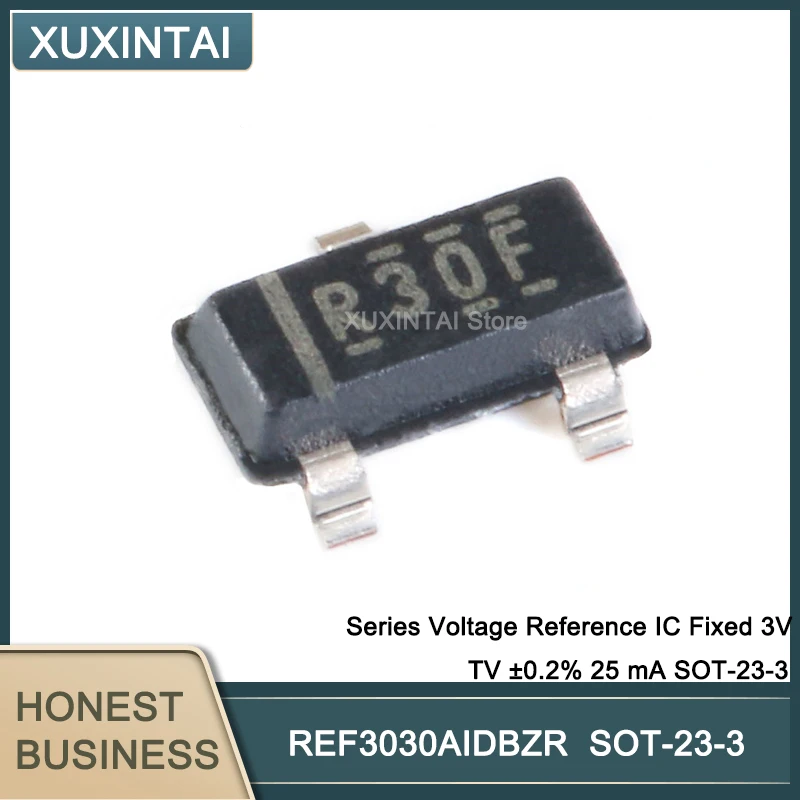 

50Pcs/Lot REF3030AIDBZR REF3030 Series Voltage Reference IC Fixed 3V V ±0.2% 25 mA SOT-23-3