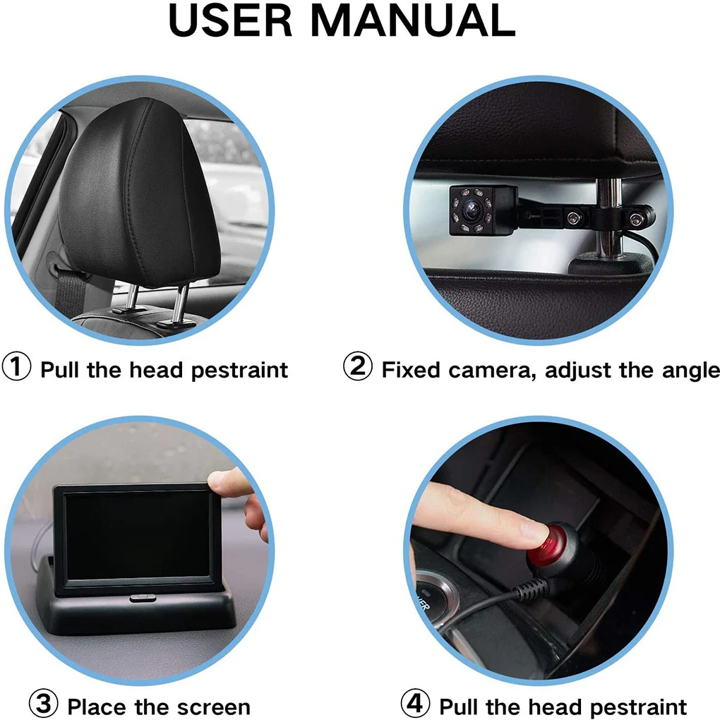 Beste Smart Baby Facing Auto Spiegel Verstelbare Veiligheid Achterbank Baby Kind Achter Video Infrarood Night View Camera