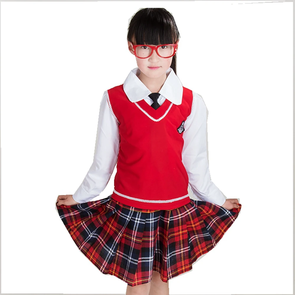 Детский костюм хора школьная форма для мальчиков и девочек английский с длинными