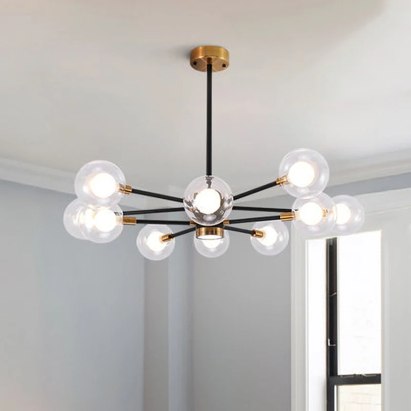 

Nordic LED personality creative bedroom living room dining room Hotel Room home pendant lamp molecular pendant lights