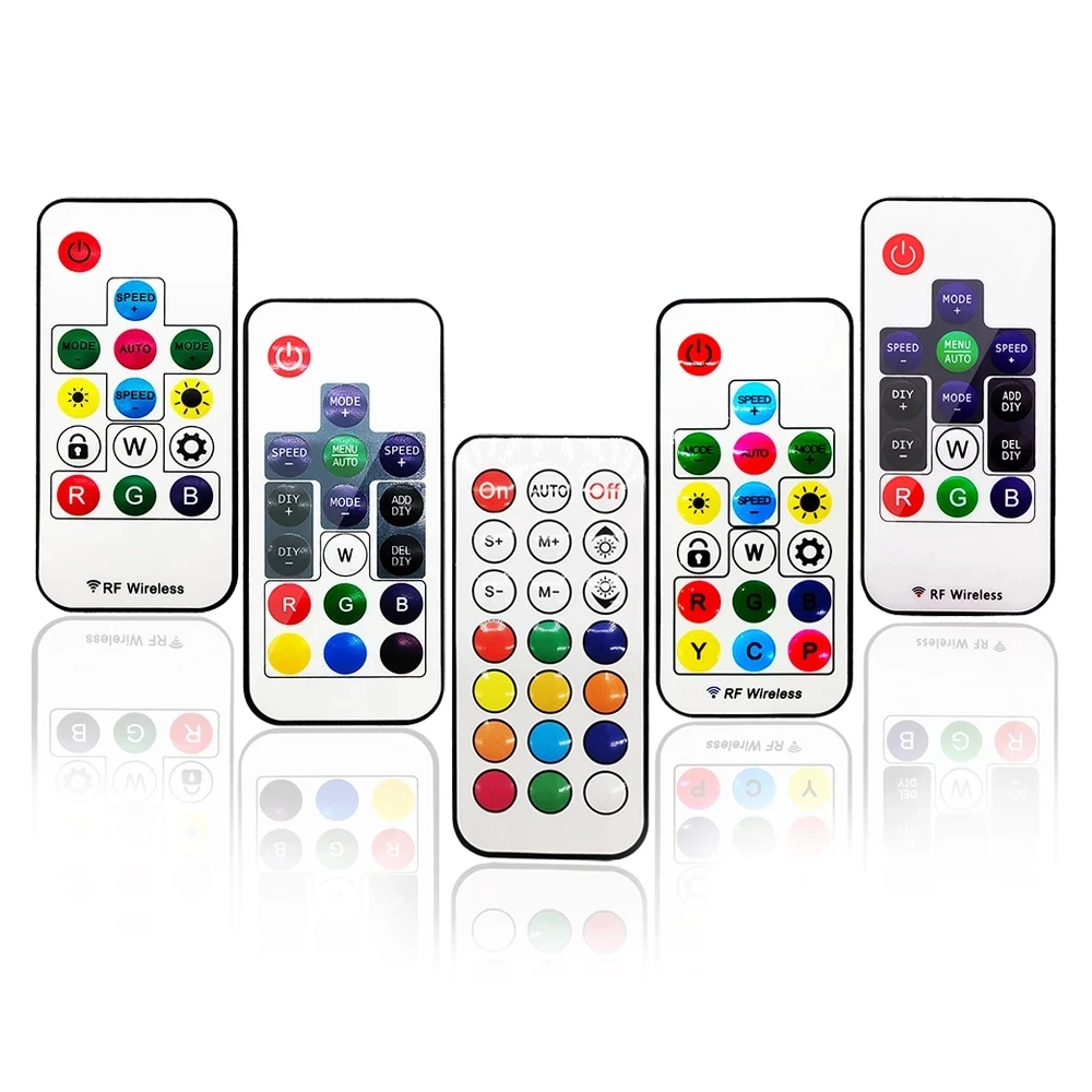 

3/14/17/21Keys USB/DC MINI RF Remote Controller For WS2812B WS2811 1903LED Strip Light 5-24V Control 2048Pixel SP002E Controller