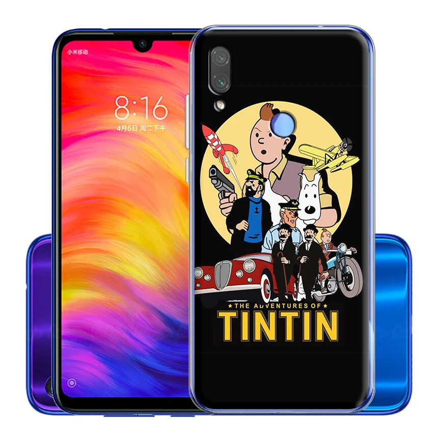 Силиконовый чехол The Adventure of Tintin для Xiaomi Redmi Note 9 Max 8T 8 7 6 5A 5 4X Pro Prime|Бамперы| |