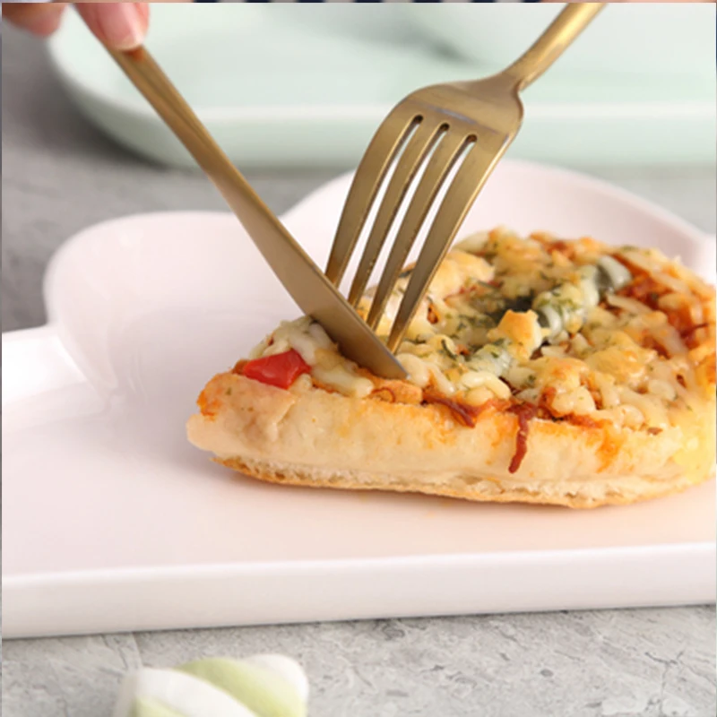 Lekoch 1 шт. креативный набор посуды милая маленькая наклейка мини поднос для фаст