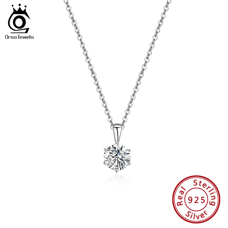 ORSA JEWELS 925 Стерлинговое Серебро классическое усовершенствованное 6 зубцов