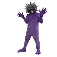 new custom cosplay costume mascot doll set mask halloween horror scary clothes germ headgear environmental protection