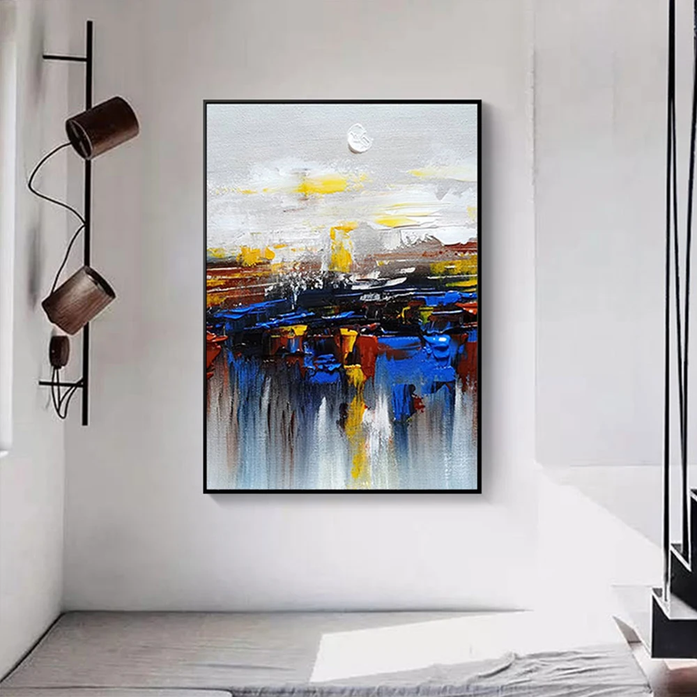 

Abstract Landscape Oil Painting Hand Painted Canvas Oil Painting Wall Art Home Living Room Wall Picture Decoration Free Shipping