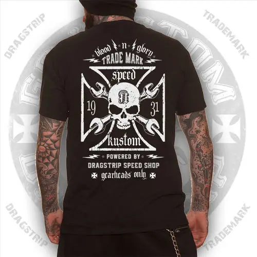 

Clothing Biker T` Shirt Iron Cross T`shirt Skull Tee Hot Rod T`Shirt