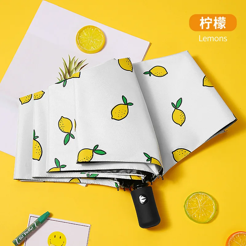 

Креативный черный жевательный солнцезащитный козырек полностью автоматический складной солнцезащитный козырек тройного сложения Солнеч...