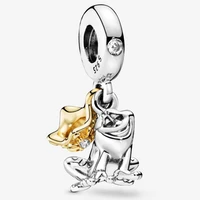 100 925 sterling silver charm princess diana frog prince pendant fit pandora women bracelet necklace diy jewelry