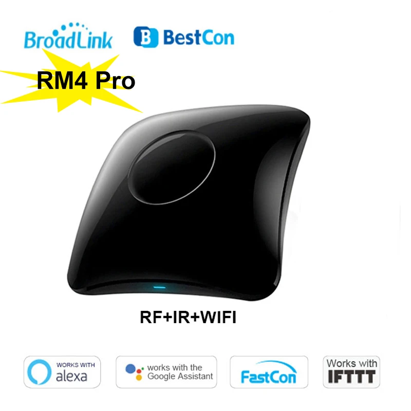 Пульт дистанционного управления Broadlink Beston RM4 Pro для умного дома Wi-Fi ИК 433RF работает