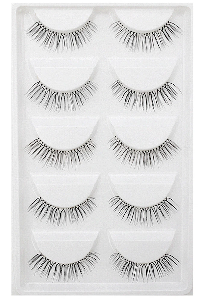 CLO05-08 CLOTHOBEAUTY 5 пар накладных ресниц, тонкие накладные ресницы для наращивания ручной работы, натуральные мягкие невидимые ресницы, длинный толстый многоразовый макияж - Цвет: CLO05-08