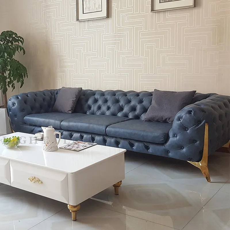 Роскошный кожаный диван наборы дизайн натуральная кожа|Наборы для гостиной| |