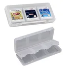 6в1 Прозрачная защитная жесткая пластиковая коробка для хранения игровых карт чехол держатель для nintendo 2DS NDS NDSL NDSI New 3DS LLXL 3dsxl 3dsll