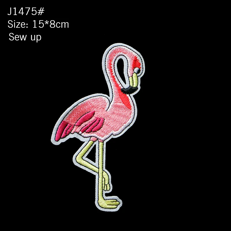 1 шт. вышивка блестками фламинго утка журавль железная нашивка значок для одежды