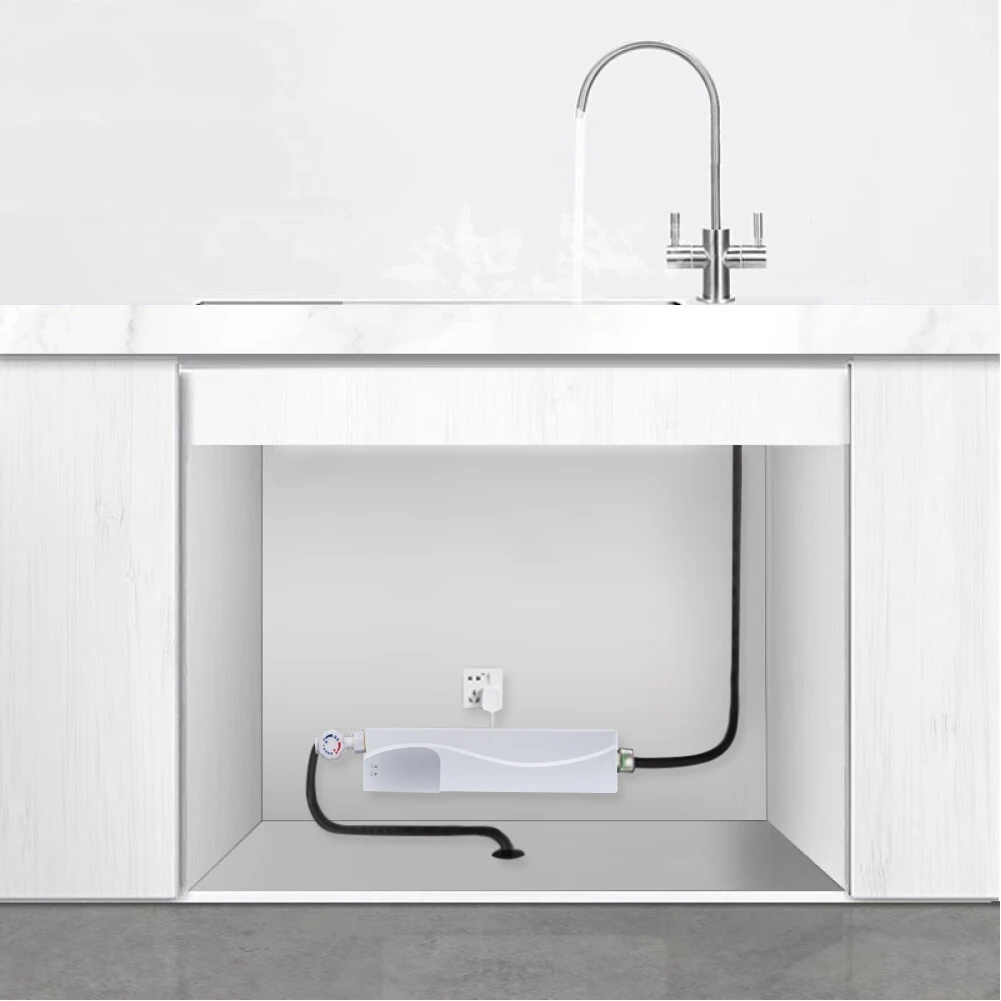 

3000W Instantaneous Water Heater Mini Electric Tankless Instant Water Heater Bathroom Kitchen Fast Heating Washing Water Heater