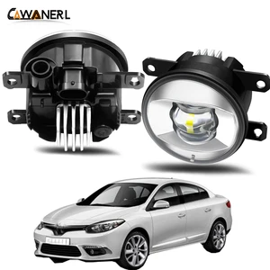 Противотуманные фары в сборе для Renault Fluence L30 Saloon 2010-2015, передний бампер, светодиодные линзы, противотуманные фары, дневные ходовые светильник ни 30 Вт H11 12 В