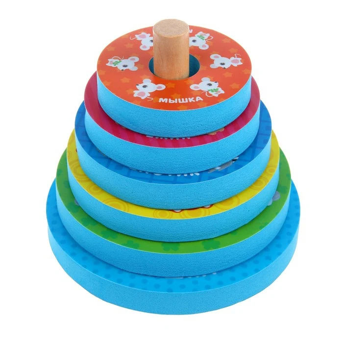 Игрушка - пирамидка для купания Лесные животные | Игрушки и хобби