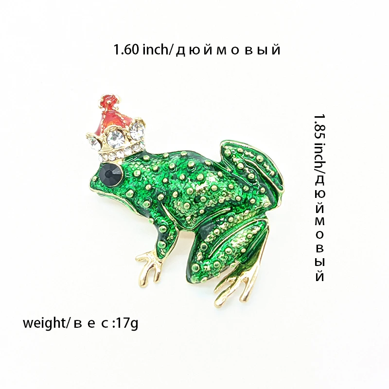 PD брошь в виде лягушки короне High end Для мужчин принц капель ремесло броши