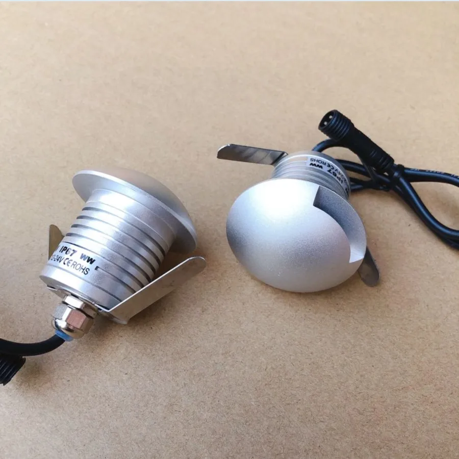 1 шт. IP67 3 Вт Мини светодиодный подземный свет наземный сад трап торшер наружный