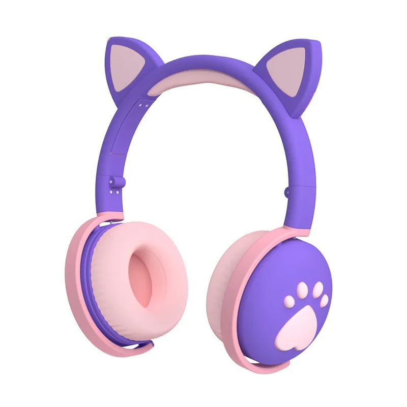 2021 New Headphone Noise Reduction Gaming Cat Ear Wireless Headset Bluetooth Earbuds