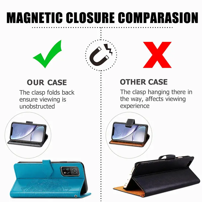 

XiaoMi 10T Case luxury Flip Leather Card slot Stand Silicone Shockproof Back Cover For XiaoMi 10T 10T Pro Shiny diamond Cases