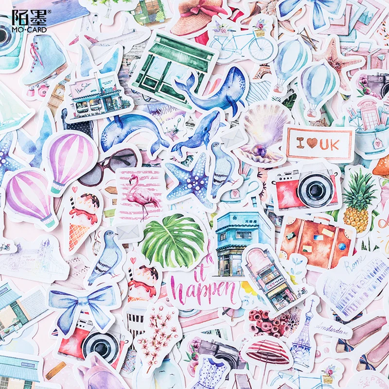 40 шт./компл. Kawaii стикер Единорог животный узор украшение Дневник милые