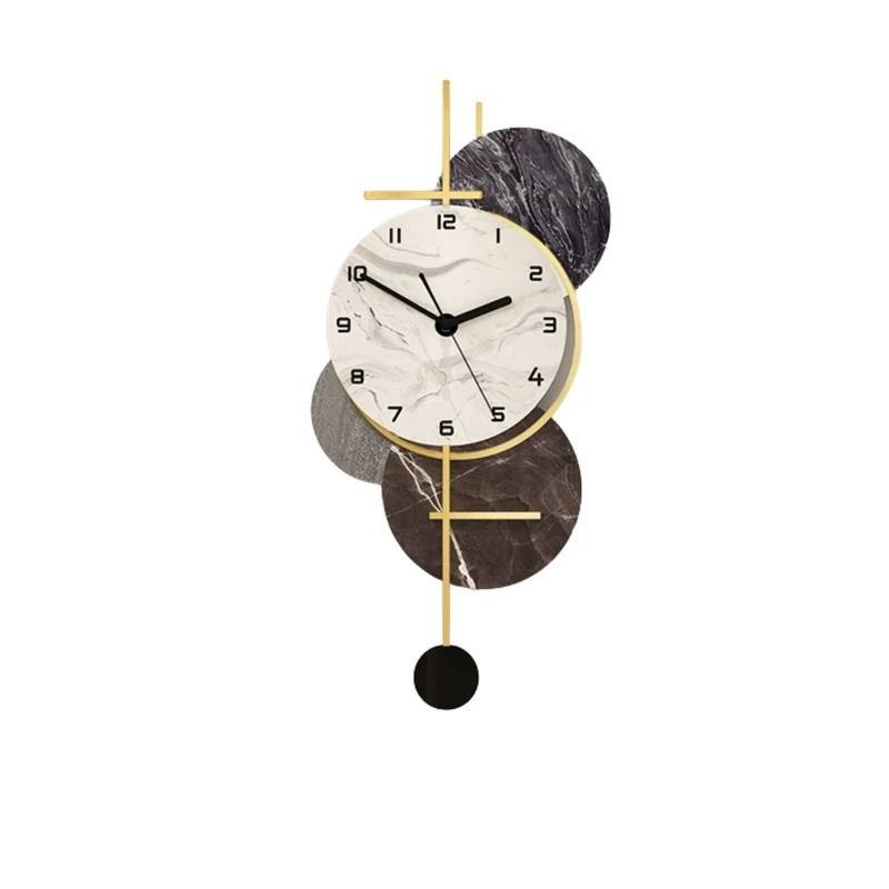 

Simple Fashion Wall Clock Living Room Acrylic Pendulum Clock Wall Silent Luxury Orologi Da Parete Home Decoration EF50WC