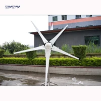 2000W Wind Power Generator Wind Turbine with 5 BladesWind Controller P-2000 Impeller diameter 2900mm for Land and Marine Use