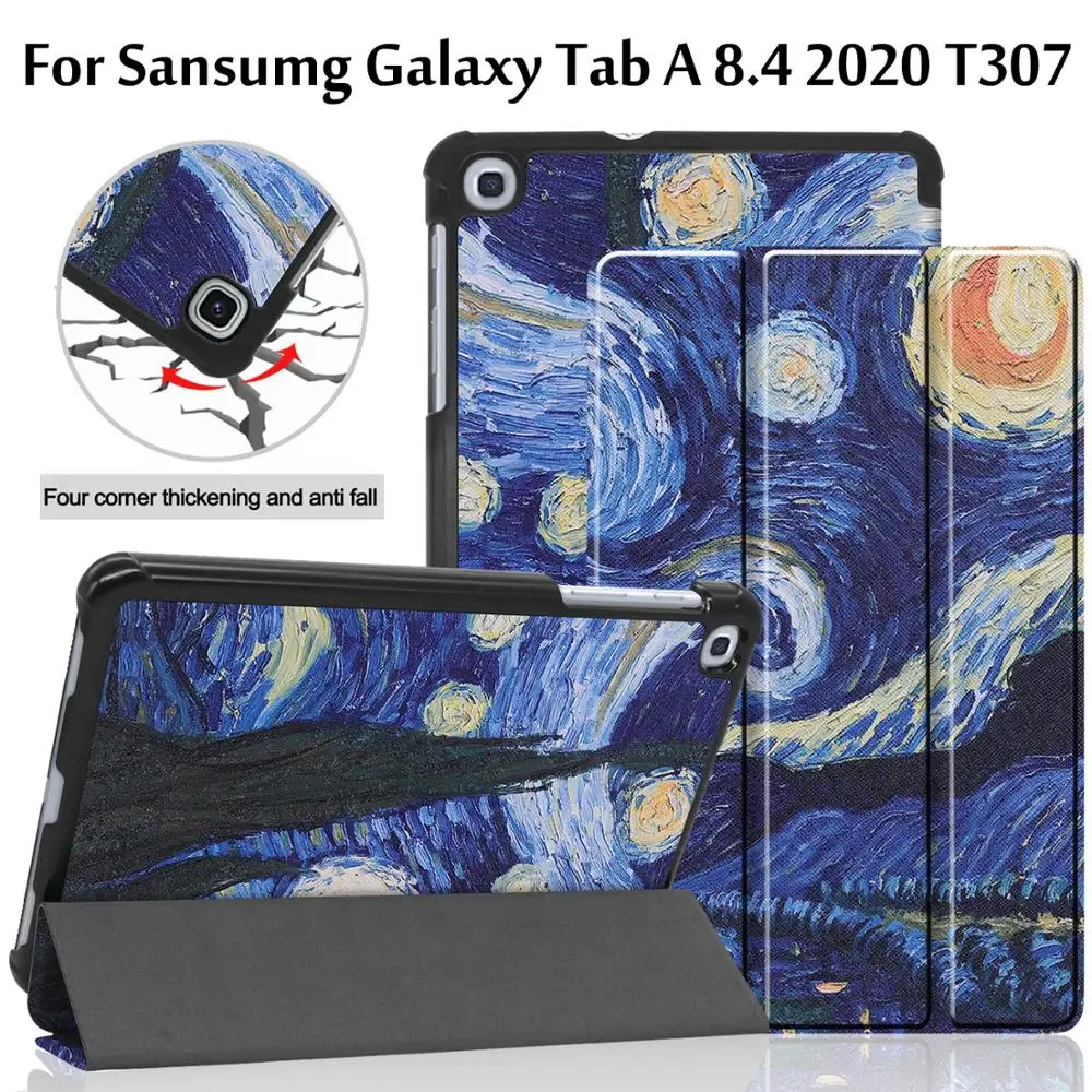

Чехол-книжка для Samsung Galaxy Tab A 8,4 2020 T307, умный чехол для Tab A 2020 SM-T307 8,4 ", чехол для планшета