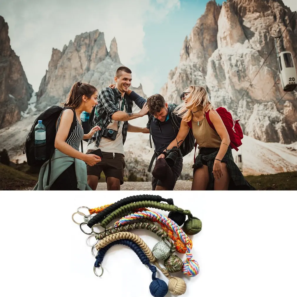 Портативный уличный подвесной шар для самообороны выживания с узлом ручное