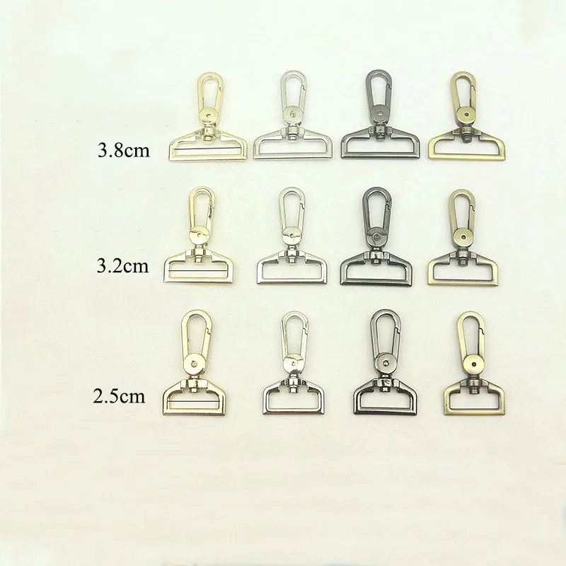 

20pc 25/32/38mm Bags Belt Strap Metal Buckle Carabiner Snap Hook Lobster Clasps Dog Collar Clasp DIY Leathercraft Accessory