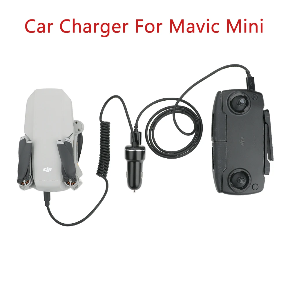 Автомобильное зарядное устройство для DJI Mavic Mini Drone от 1 до 2 с USB пультом