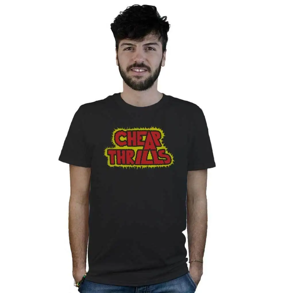 

T-Shirt Cheap Thrills, Janis Joplin Black with Logo Music Rock Blues- show original title Men O-Neck Tee Shirt