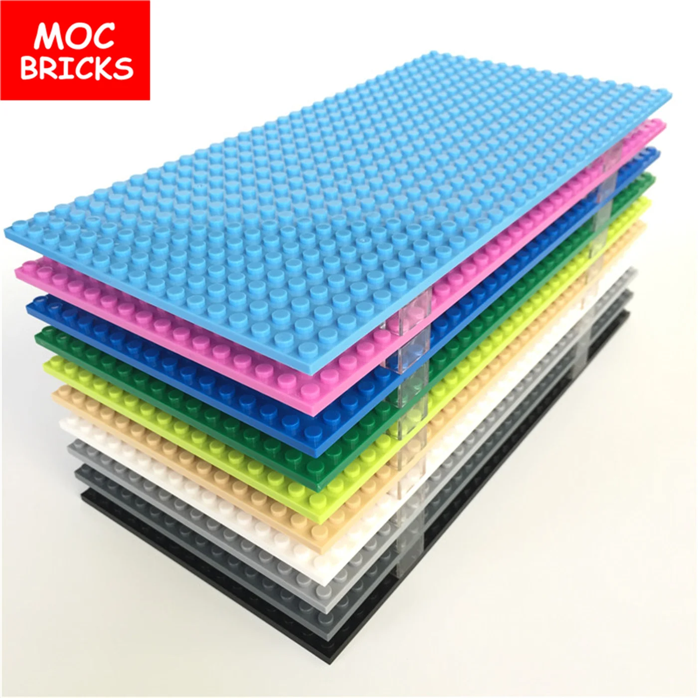 5 шт./лот MOC кирпичи толстые базовые пластины двусторонние 32x16 маленькие точки