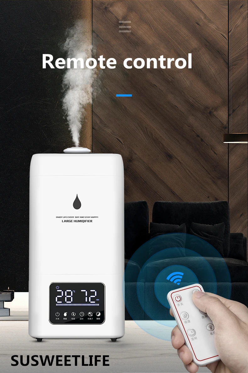 

SUSWEETLIFE Industrial humidifier large capacity fog sprayer large commercial supermarket vegetable and fruit preservation 110V