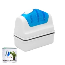 New Magnetic Aquarium Fish Tank Brushes Floating Clean Glass Suspension Scraper Magnetic Cleaner Brush Plastic Sponge Tools