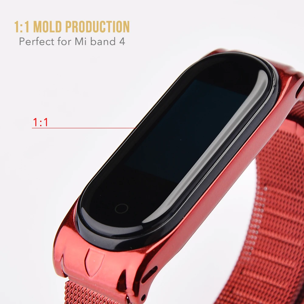 Браслет Mi Band 4 браслет из нержавеющей стали для Xiaomi Mi браслет 4 3 Mi4 сменный ремешок Miband 4 3 металлические браслеты Pulseira