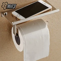 stainless steel bathroom toilet paper phone towel holder with shelf bathroom mobile phones towel rack paper holder tissue boxes