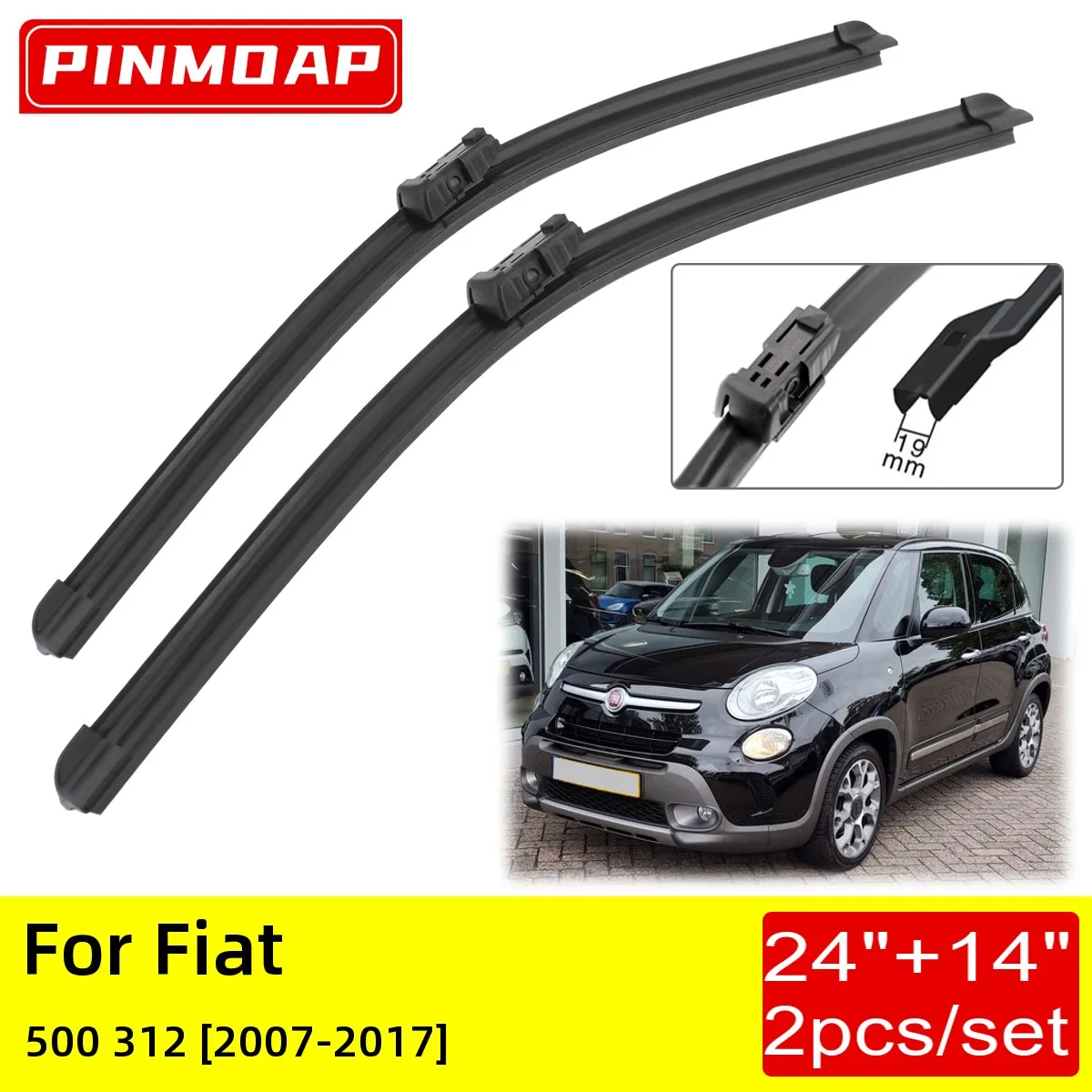 

Щетки стеклоочистителя передние для Fiat 500 312 2007 2008 2009 2010 2011 2012 2013 2014 2016 2017