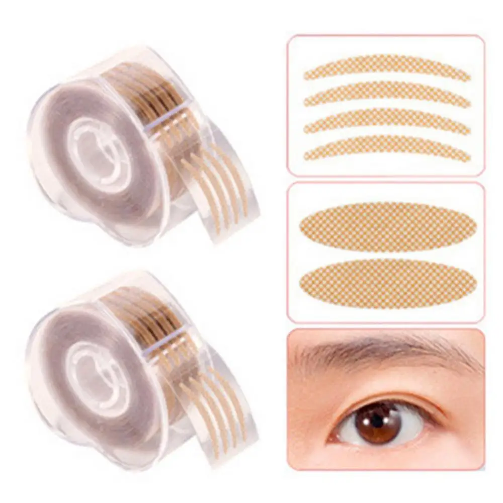 

50% Hot Sale 1200Pcs/Set Waterproof Double Eyelid Tape Lace Invisible Round Thin Double Eyelid Tape Adhesive Sticker Eye Tape