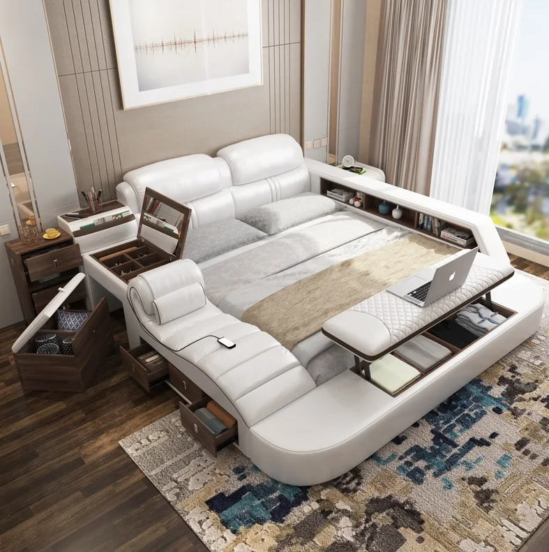 Camas dormitorio letto matrimoniale кожаная samrt кровать cama|Кровати| |