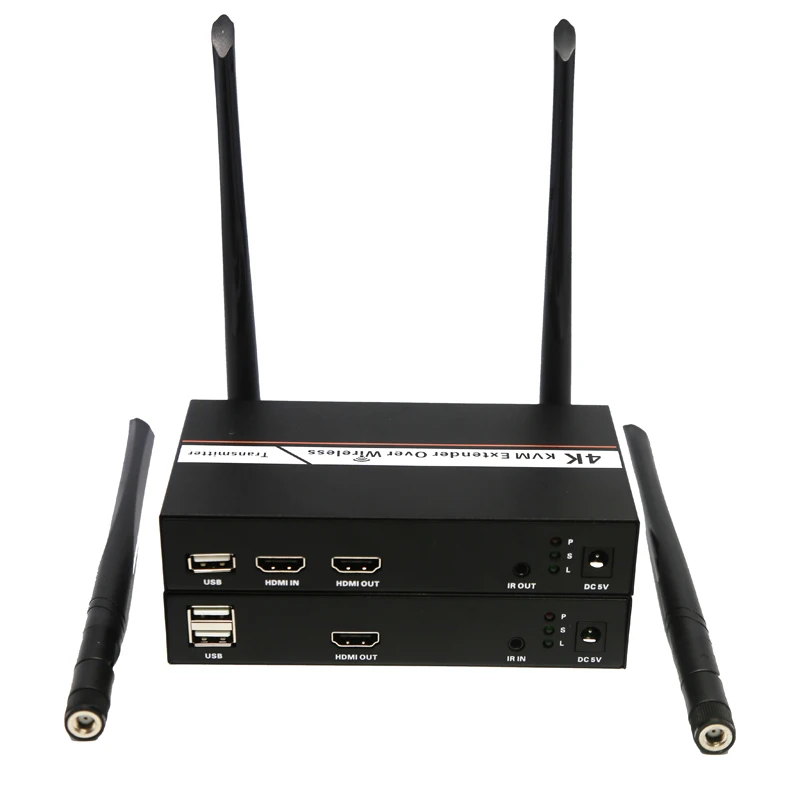 

4K HDMI wireless transmission with USB computer hard disk recorder KVM, 200 M, WiFi, 2.4GHz /5 GHz, 1080P HDMI wireless extender