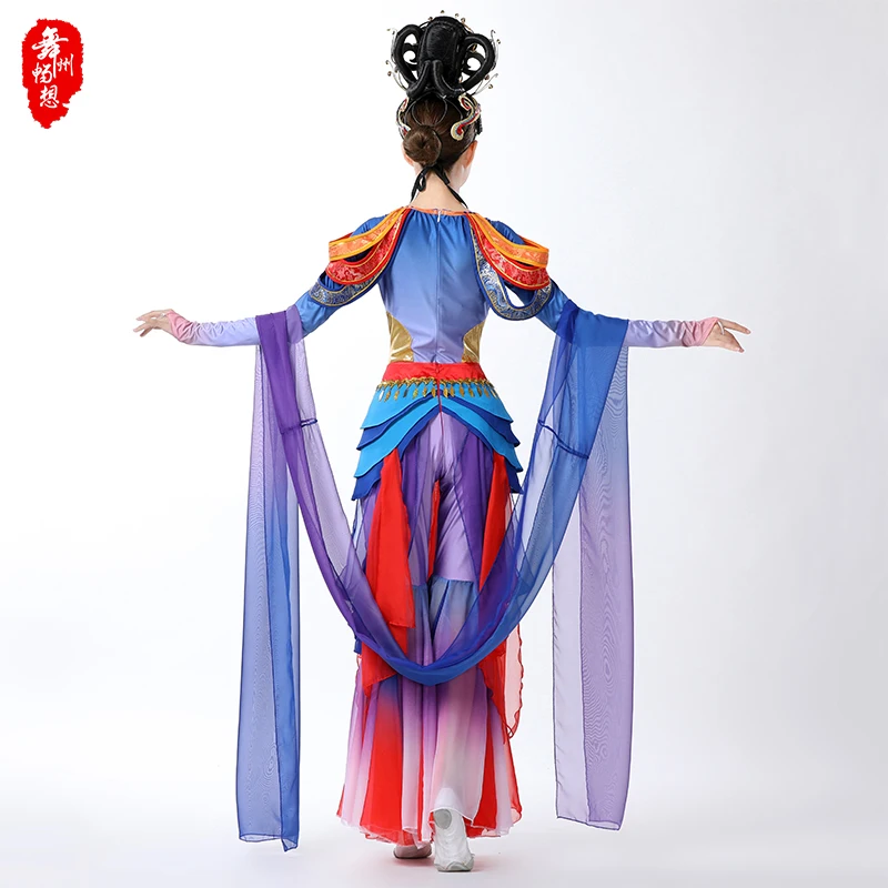 Китайские традиционные костюмы Hanfu классические танцевальные костюмы Шелковый путь lute сценические костюмы Chang's fly to the moon