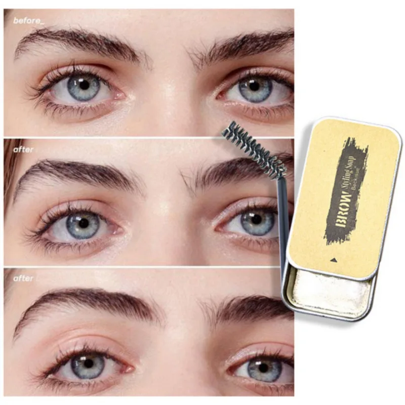 Воск для повторного роста ресниц Wild Eyebrow Shaping Soap стойкий водонепроницаемый гель-воск для формирования бровей