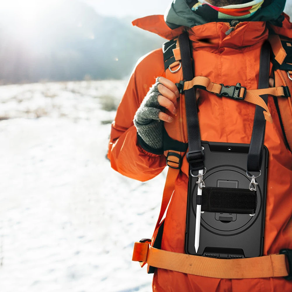 Детский чехол для iPad Mini 4 5 с держателем карандашом вращающаяся на 360 подставкой